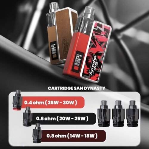 San Dynasty 小海豚 30W 小煙主機｜11色可選｜輕巧可換倉電子煙｜附空倉與配件